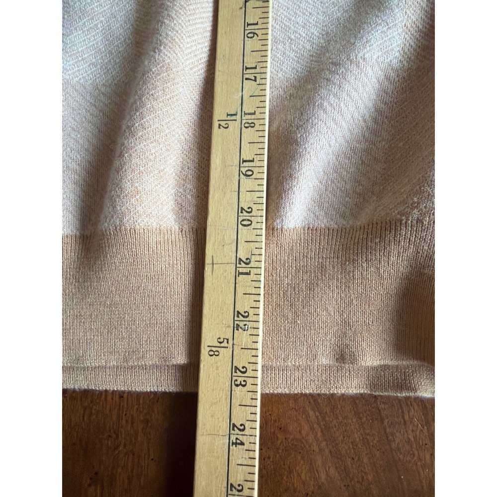 Madewell Sweater Womens Tan Buffalo Check Merino Wool Plaid Pullover XS - Picture 6 of 6